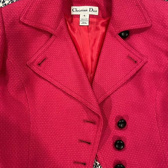 Very Rare and Vintage Christian Dior Suit in BARBIE🎀Pink - Picture 2 of 4